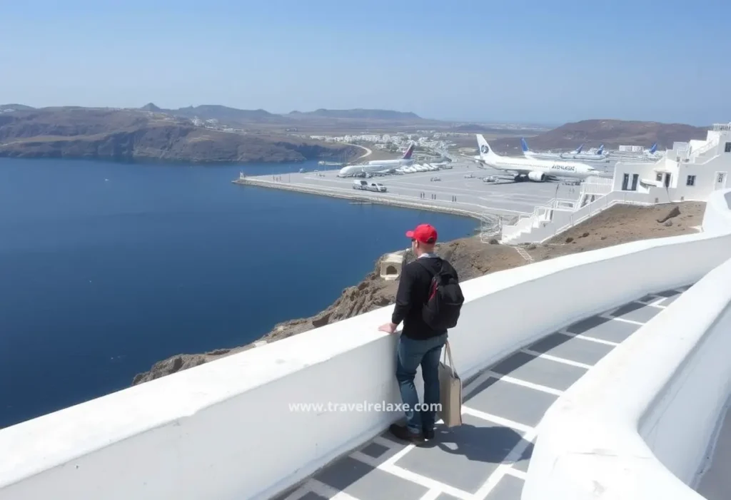 Airport in Santorini