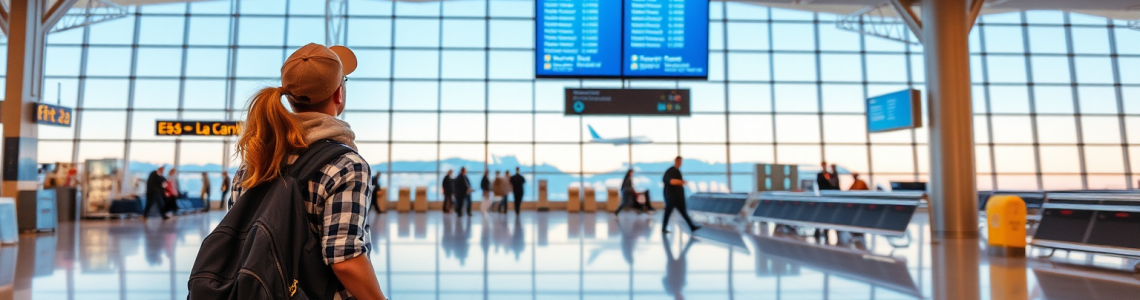 a traveler in the aeroport a traveler in the aeroport